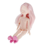 Maxbell Lovely 28cm Girl Doll Nude Body Part Pink Straight Hair Central Parting