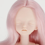 Maxbell Lovely 28cm Girl Doll Nude Body Part Pink Straight Hair Central Parting