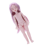 Maxbell Lovely 28cm Girl Doll Nude Body Part Pink Straight Hair Central Parting