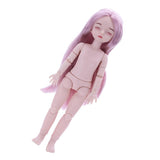 Maxbell Lovely 28cm Girl Doll Nude Body Part Pink Straight Hair Central Parting