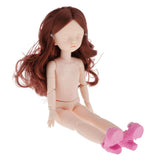 Maxbell Lovely 28cm Girl Doll Nude Body Part Brown Curly Hair