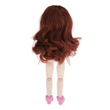 Maxbell Lovely 28cm Girl Doll Nude Body Part Brown Curly Hair