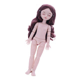 Maxbell Lovely 28cm Girl Doll Nude Body Part Brown Curly Hair
