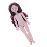 Maxbell Lovely 28cm Girl Doll Nude Body Part Brown Curly Hair