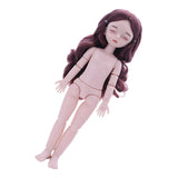 Maxbell Lovely 28cm Girl Doll Nude Body Part Brown Curly Hair