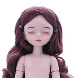Maxbell Lovely 28cm Girl Doll Nude Body Part Brown Curly Hair