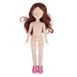 Maxbell Lovely 28cm Girl Doll Nude Body Part Brown Curly Hair