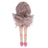 Maxbell Lovely 28cm Girl Doll Nude Body Part Gray Curly Hair Bangs