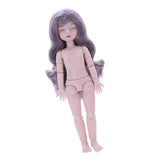 Maxbell Lovely 28cm Girl Doll Nude Body Part Gray Curly Hair Bangs