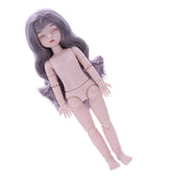 Maxbell Lovely 28cm Girl Doll Nude Body Part Gray Curly Hair Bangs