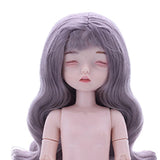 Maxbell Lovely 28cm Girl Doll Nude Body Part Gray Curly Hair Bangs