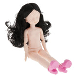 Maxbell Lovely 28cm Girl Doll Nude Body Part Black Curly Hair