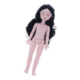 Maxbell Lovely 28cm Girl Doll Nude Body Part Black Curly Hair