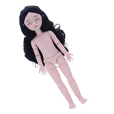 Maxbell Lovely 28cm Girl Doll Nude Body Part Black Curly Hair