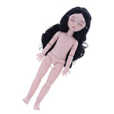 Maxbell Lovely 28cm Girl Doll Nude Body Part Black Curly Hair