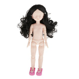 Maxbell Lovely 28cm Girl Doll Nude Body Part Black Curly Hair