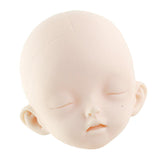 Maxbell 1/6 Jointed Female Doll Head Parts (No Makeup)for BJD Doll Accessories