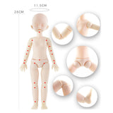 Maxbell 1/6 Jointed Doll Body with Head Parts for BJD Doll Accessories