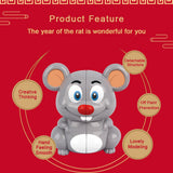 Maxbell 2x2x2 Magic Cube Toy Puzzle Funny Education Kid Toy Mouse Design