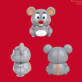 Maxbell 2x2x2 Magic Cube Toy Puzzle Funny Education Kid Toy Mouse Design