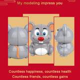 Maxbell 2x2x2 Magic Cube Toy Puzzle Funny Education Kid Toy Mouse Design