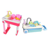 Maxbell Kitchen Toy Set Children Pretend Play Cooking Tool Cookware Accessories Blue