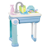 Maxbell Kitchen Toy Set Children Pretend Play Cooking Tool Cookware Accessories Blue