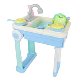 Maxbell Kitchen Toy Set Children Pretend Play Cooking Tool Cookware Accessories Blue