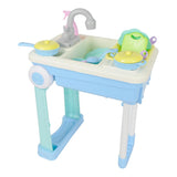 Maxbell Kitchen Toy Set Children Pretend Play Cooking Tool Cookware Accessories Blue