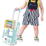 Maxbell Kitchen Toy Set Children Pretend Play Cooking Tool Cookware Accessories Blue