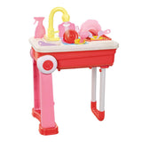 Maxbell Kitchen Toy Set Children Pretend Play Cooking Tool Cookware Accessories Pink