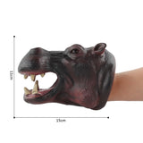 Maxbell Simulated Rubber Soft Animal Hand Puppet Head Fun Toys Kids Hippopotamus