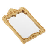 Maxbell Retro 1/12 Dollhouse Carved Distorting Mirror DIY for BJD Decor Accessories