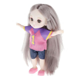 Maxbell 13 Jointed Female Doll Body Part for 16cm BJD Doll Replacements D