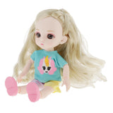Maxbell 13 Jointed Female Doll Body Part for 16cm BJD Doll Replacements E
