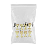 Maxbell 8x Wine Glass Goblet Simulation Furniture for Miniature Dollhouse Accs Gold