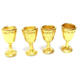 Maxbell 8x Wine Glass Goblet Simulation Furniture for Miniature Dollhouse Accs Gold