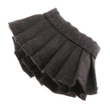 Maxbell Lovely Doll Mini Pleated Skirt for OB11 1/12 BJD Dolls DIY Accessory Black