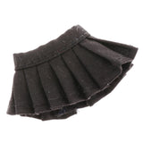 Maxbell Lovely Doll Mini Pleated Skirt for OB11 1/12 BJD Dolls DIY Accessory Black