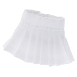 Maxbell Lovely Doll Mini Pleated Skirt for OB11 1/12 BJD Dolls DIY Accessory White