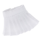 Maxbell Lovely Doll Mini Pleated Skirt for OB11 1/12 BJD Dolls DIY Accessory White