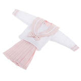 Maxbell 1/6 Scale Doll School Uniform Clothes for 12inch Girl Dolls Suit Pink