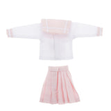 Maxbell 1/6 Scale Doll School Uniform Clothes for 12inch Girl Dolls Suit Pink