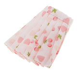 Maxbell 1/6 Doll Accessories Clothes for 12inch Dolls Skirt Pink with Fruit Pattern
