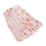 Maxbell 1/6 Doll Accessories Clothes for 12inch Dolls Skirt Pink with Fruit Pattern