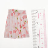 Maxbell 1/6 Doll Accessories Clothes for 12inch Dolls Skirt Pink with Fruit Pattern