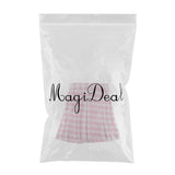 Maxbell 1/6 Doll Accessories Clothes for 12inch Dolls Skirt Pink Plaid
