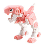 Maxbell Deformed cube dinosaur Kids Toy Playset Pink