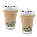 Maxbell 2pcs 1:12 Dollhouse Miniature Milkshake Pearl Milk Tea Accessories Model Toy