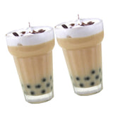 Maxbell 2pcs 1:12 Dollhouse Miniature Milkshake Pearl Milk Tea Accessories Model Toy